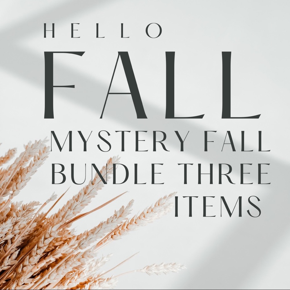 Three piece FALL MYSTERY BUNDLE